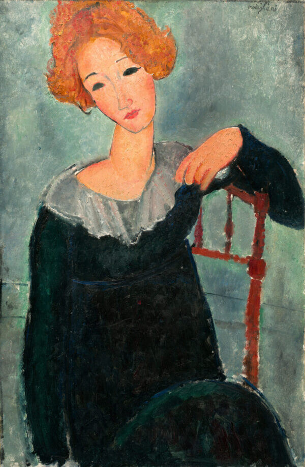 Obraz "Kobieta z rudymi włosami" Amedeo Modigliani