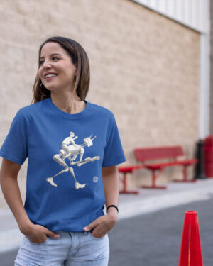 koszulka lem na robocie royal blue